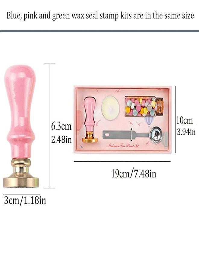 طقم ختم الشمع من YOKIOU مع خرز شمعي وملعقة إذابة، أرنب على القمر (أزرق) - Image 2